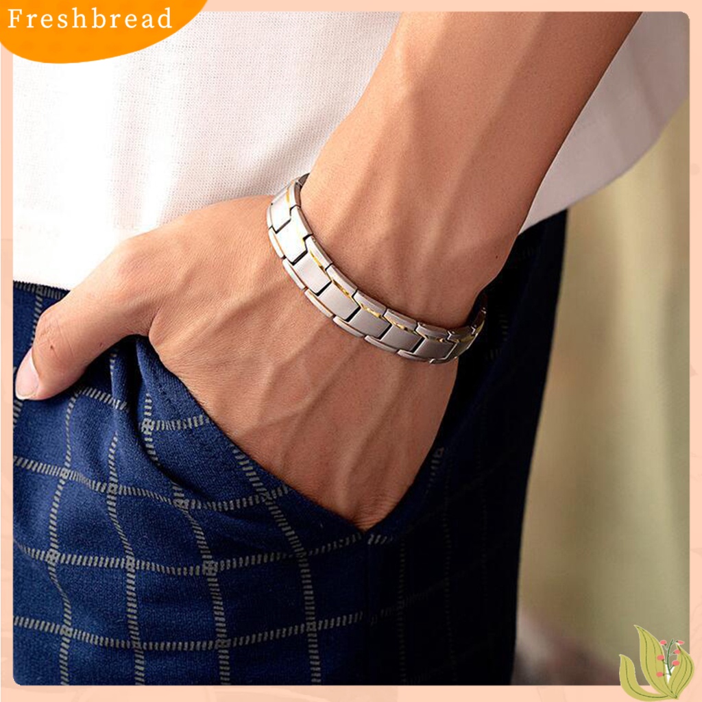 &lt; Freshbread &gt; Unisex Gelang Klasik Paduan Pesona Logam Khusus Gelang Tangan Dekorasi