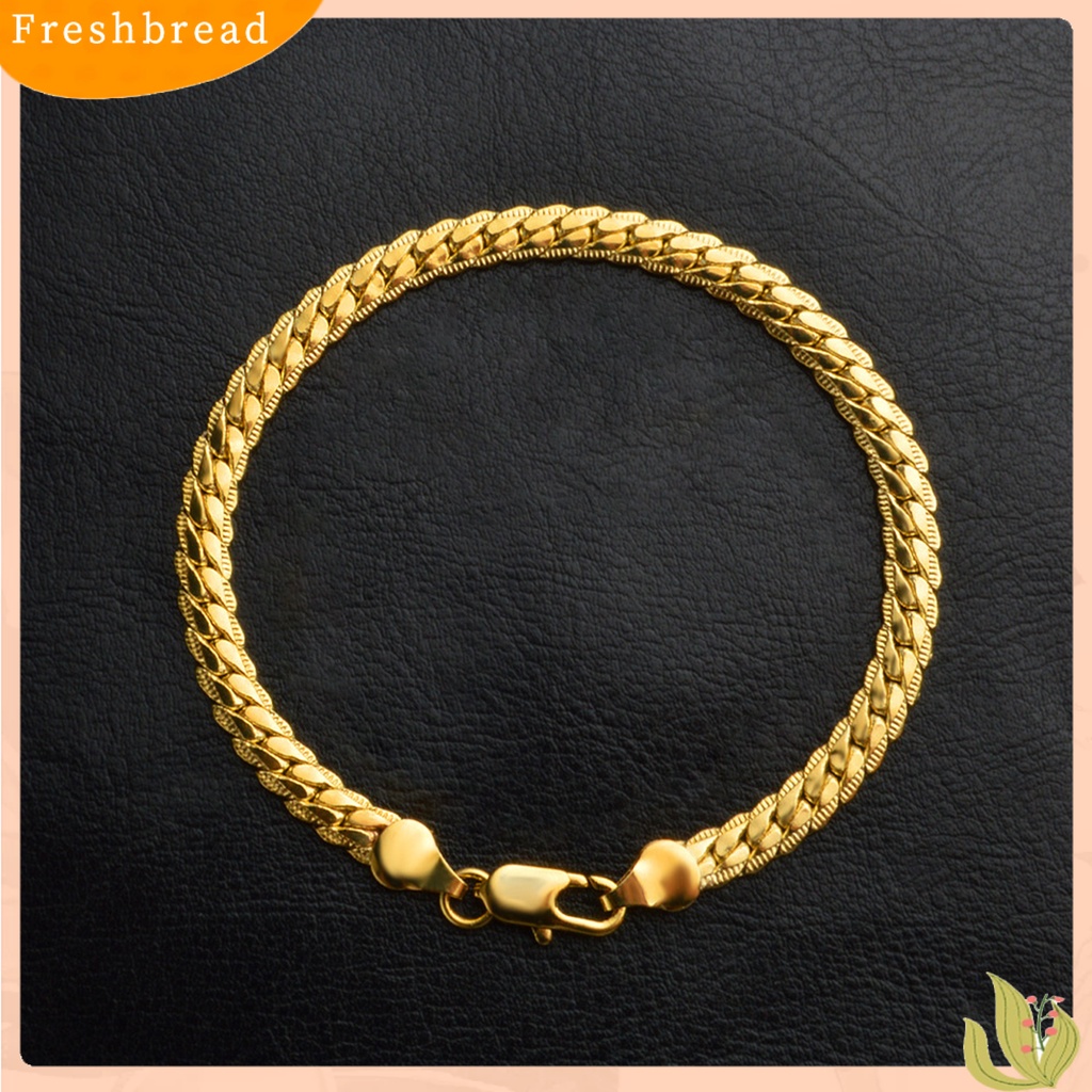 &lt; Freshbread &gt; Unisex Link Gelang Jepang Korea Style Perhiasan Indah Halus Fashion Penampilan Gelang Rantai Untuk Pacaran