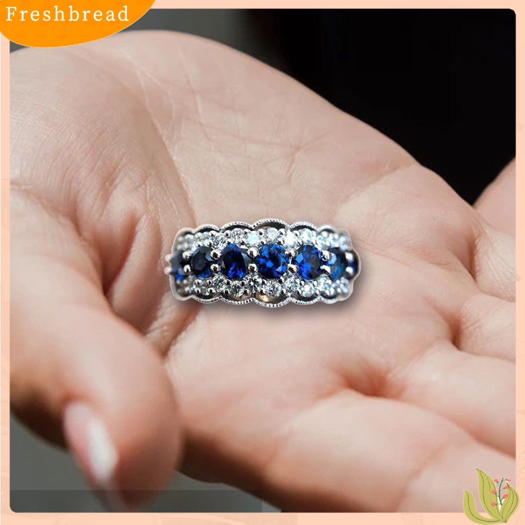 &lt; Freshbread &gt; Cincin Tunangan Kekerasan Tinggi Tahan Korosi Paduan Modis Wanita Cincin Perhiasan Hadiah Untuk Perempuan