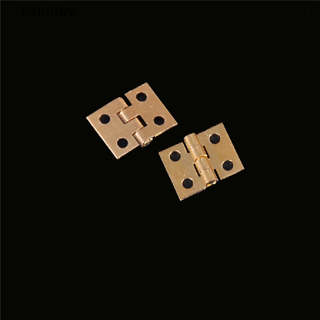 Prt 20pcs Engsel Mini Kuningan Lapis Kecil Hias Jewelry Box Hinges PRT