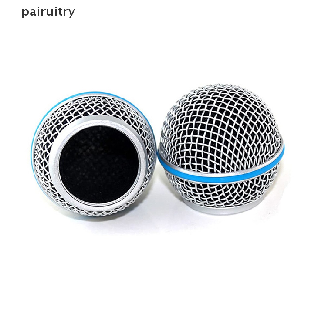 Prt Microphone Grill Head Microphone Grille Ball Head Cover Parts Aksesori Pengganti Logam Microphone Mesh Head DIY Parts Aksesori Untuk Shure beta58a PRT