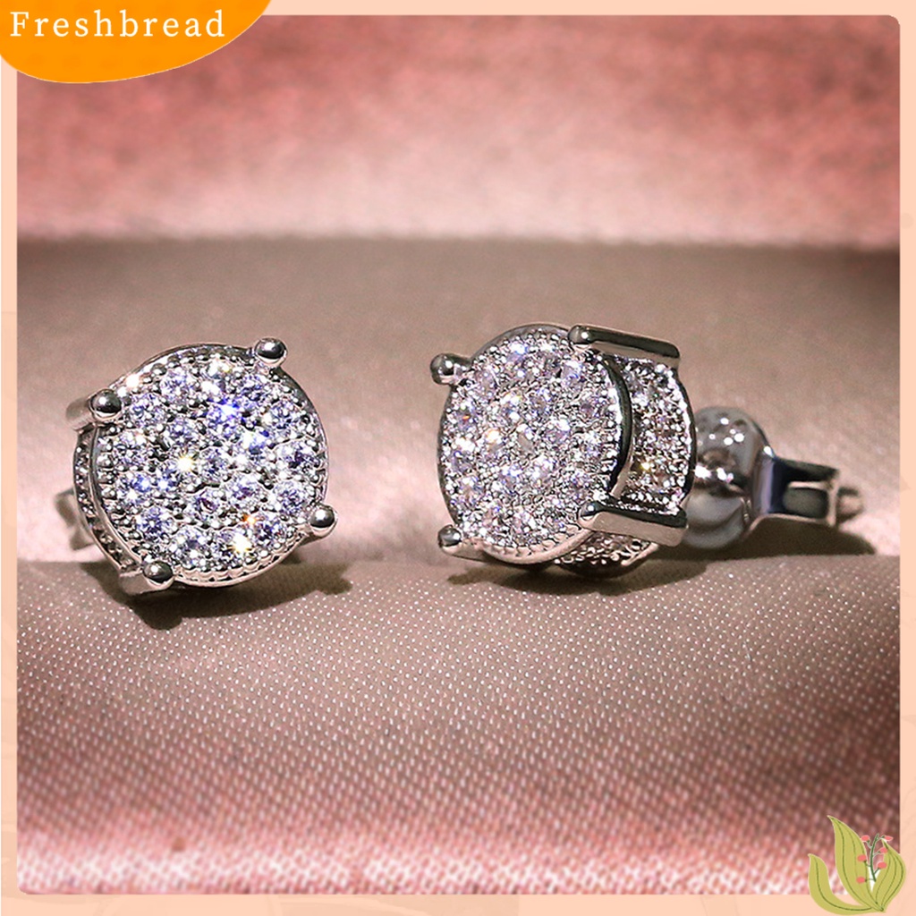 &lt; Freshbread &gt; Anting Tusuk Glossy All-match Eye-catching Four Claws Earring Ear Studs Untuk Pakaian Sehari-Hari