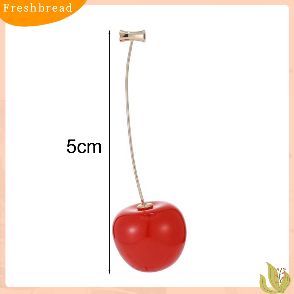 &lt; Freshbread &gt; Anting Manis Cherry Bentuk Alloy Indah Jaket Telinga Menjuntai Untuk Pacaran