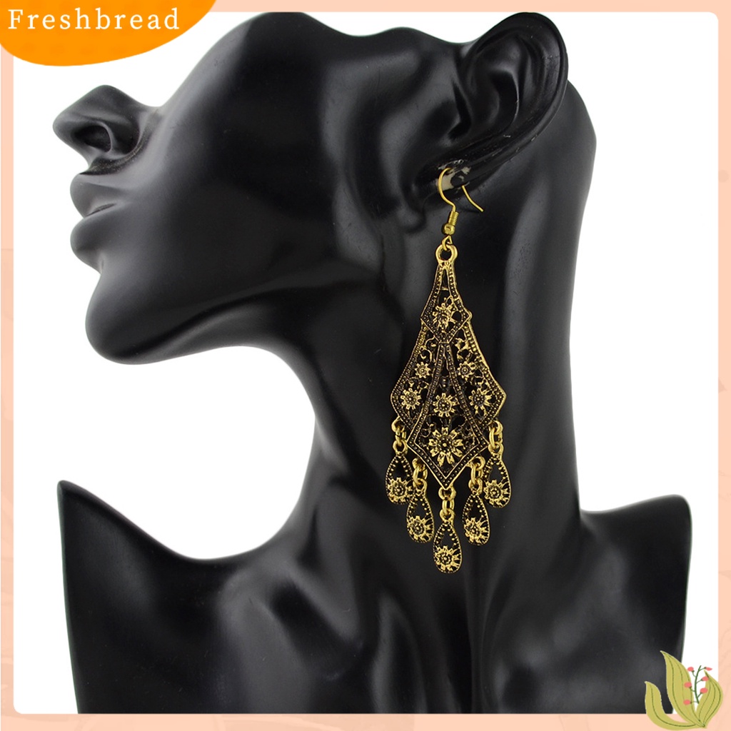 &lt; Freshbread &gt; 1pasang Anting Drop Bentuk Air Terjun Anti-Alergi Mudah Di Aplikasikan Boho Lampu Gantung Menjuntai Drop Earrings Untuk Anak Perempuan