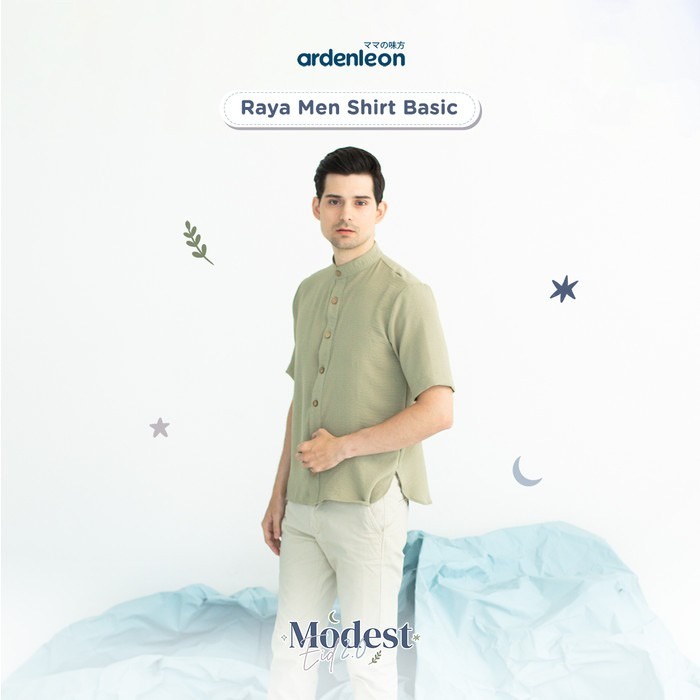 Ardenleon - Men Crinkle Shirt Basic | Atasan Dewasa Raya