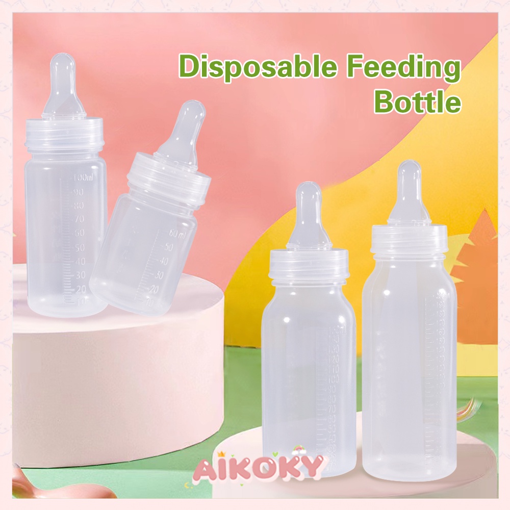 AIKOKY Botol Bayi / Botol Susu Steril Sekali Pakai / Disposable Feeding Bottle