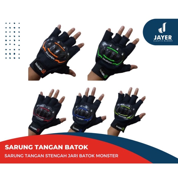 Sarung tangan Motor  / sarung tangan Batok  motor Half Finger