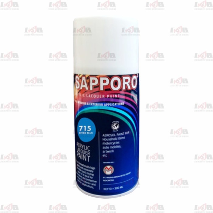 Sapporo 715 River Blue Cat Semprot Aerosol Pilox Warna Biru Langit