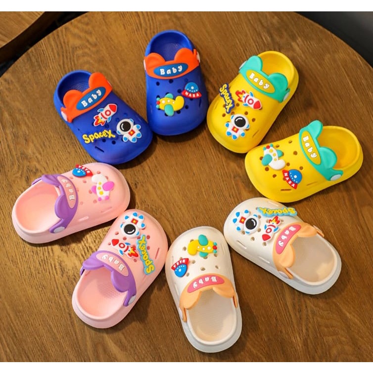 GROSIRTAS LV0291 Sandal Slop Import astronot Anak Laki-laki Perempuan Termurah Kekinian Sendal Casual