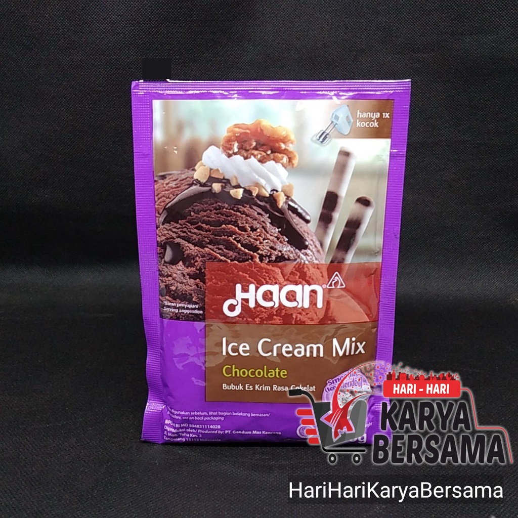 

HAAN ICE CREAM MIX CHOCOLATE 90GR