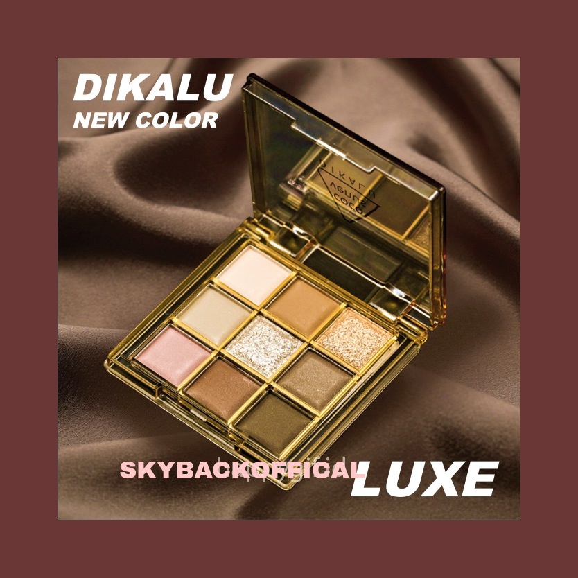 DIKALU JADED Chocolate Matte Korean Eyeshadow Palette 9 Warna Matte Smokey Pigmented XX004
