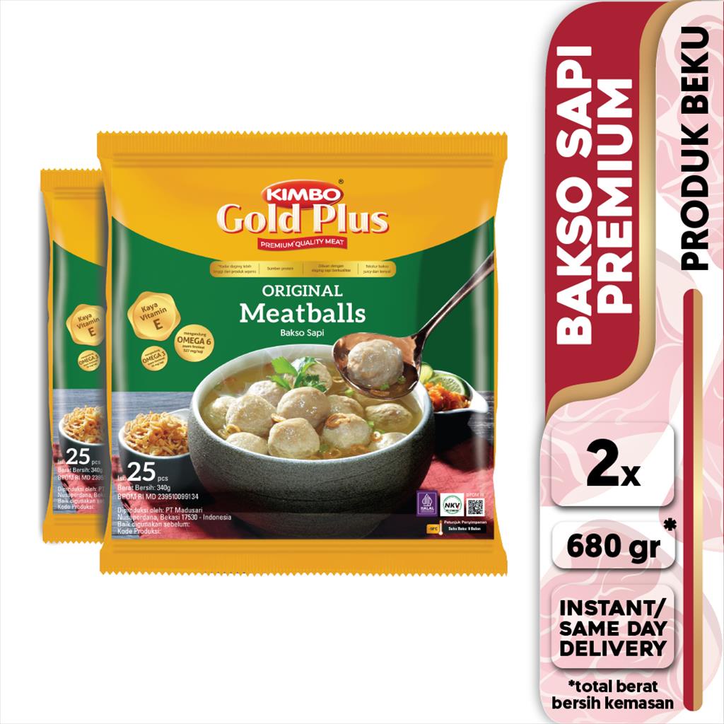 

KIMBO Gold Plus Bakso Original25 Twin Pack