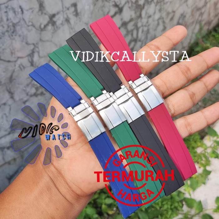 NEW STRAP TALI JAM TANGAN RUBBER SILICONE 20MM 20 MM