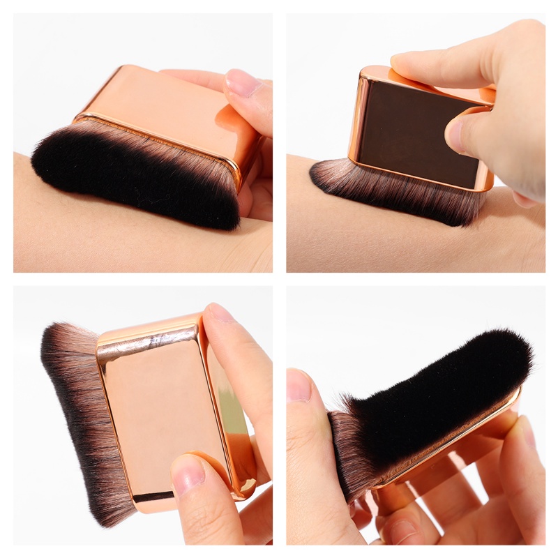 1pc Multifungsi Besar Siku Tanpa Jejak Foundation Makeup Brush Portable Rambut Lembut Longgar Bedak Blush Brush Alat Kosmetik