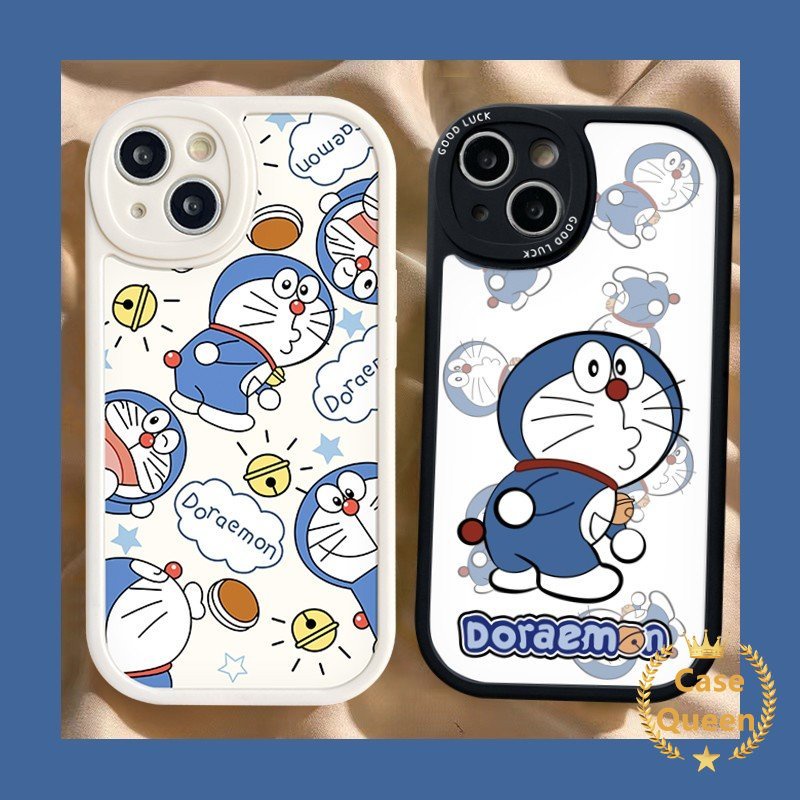 Cute Cat Doraemon Soft Tpu  Round Lens Casing For Infinix Smart 6 5 Hot 9 10 11 Play Hot 10s 11s 10T Infinix Note 8 Hot 10 Lite Fashion Cartoon Phone Cover