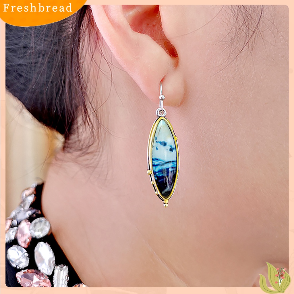 Anting Kait Panjang Bentuk Waterdrop Aksen Berlian Imitasi Untuk Wanita