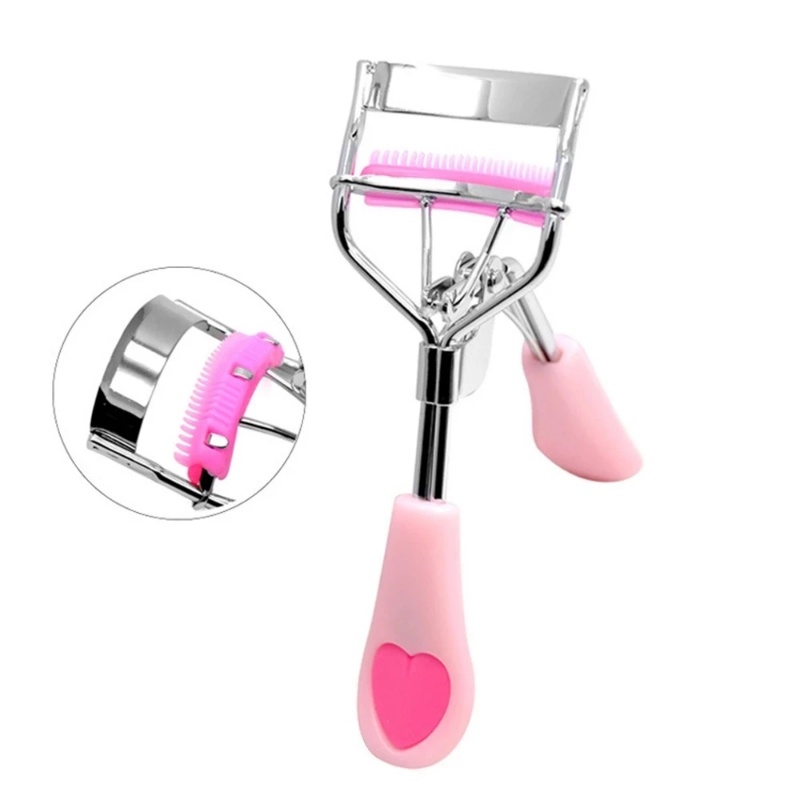 Penjepit Bulu Mata Wanita Profesional Portable Tidak Melukai Bulu Mata Curler 1PC Lady Profesional Penjepit Bulu Mata Dengan Sisir Silikon Klip Bulu Mata Kosmetik Alat Kecantikan Mata