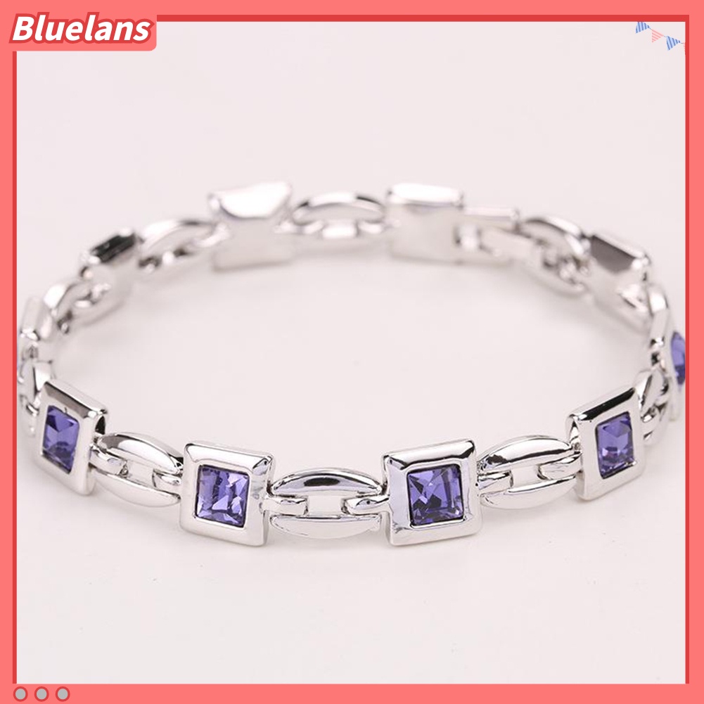 {In Stock} Fashion Wanita Perhiasan Bling Putri Potong Berlian Imitasi Bertatahkan Gelang Bangle Hadiah