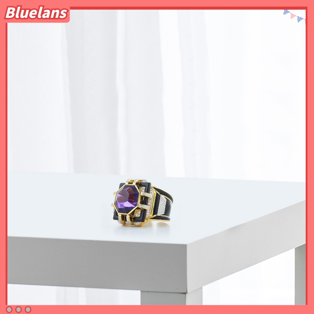 {In Stock} Cincin Wanita Elegan Multi Ukuran Hias Jari Kristal Imitasi Cincin Untuk Pakaian Sehari-Hari