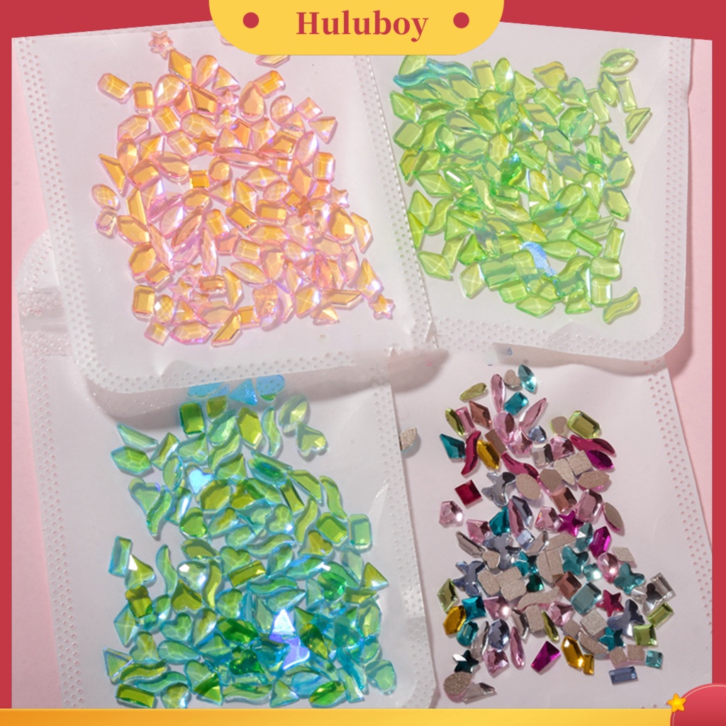 {In Stock} 100Pcs/Bag Kuku Berlian Imitasi Mengkilap Penampilan DIY Kristal Imitasi Halus Gadis Jari Manicure Ornamen Perlengkapan Kecantikan