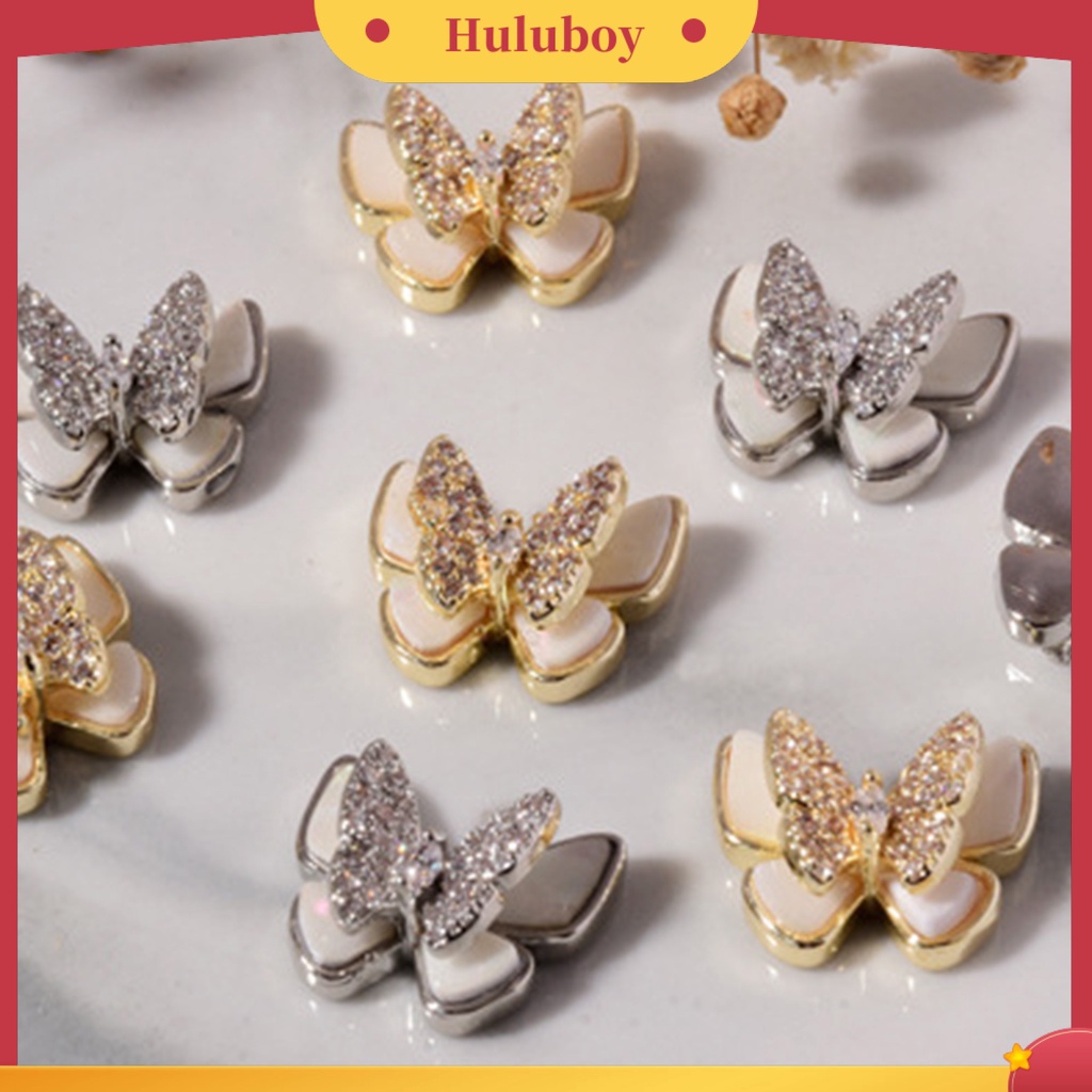 {In Stock} Kuku Berlian Imitasi Lapisan Ganda Indah Tahan Luntur Semua Pertandingan Nail Art Tools Untuk Wanita