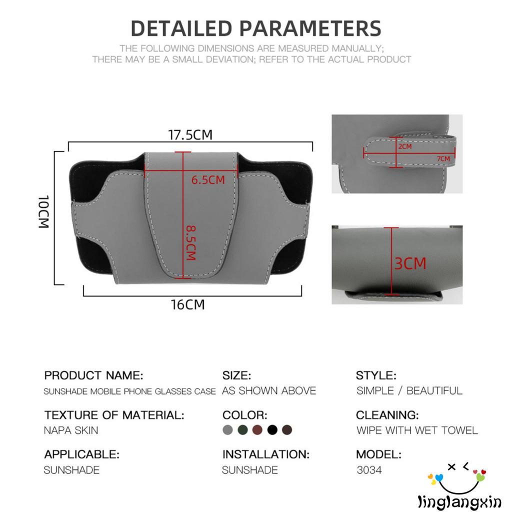 Llx-tempat Kacamata Matahari Untuk Sun Visor Mobil, Tempat Penyimpanan Kacamata Visor Organizer Aksesoris Interior Otomotif