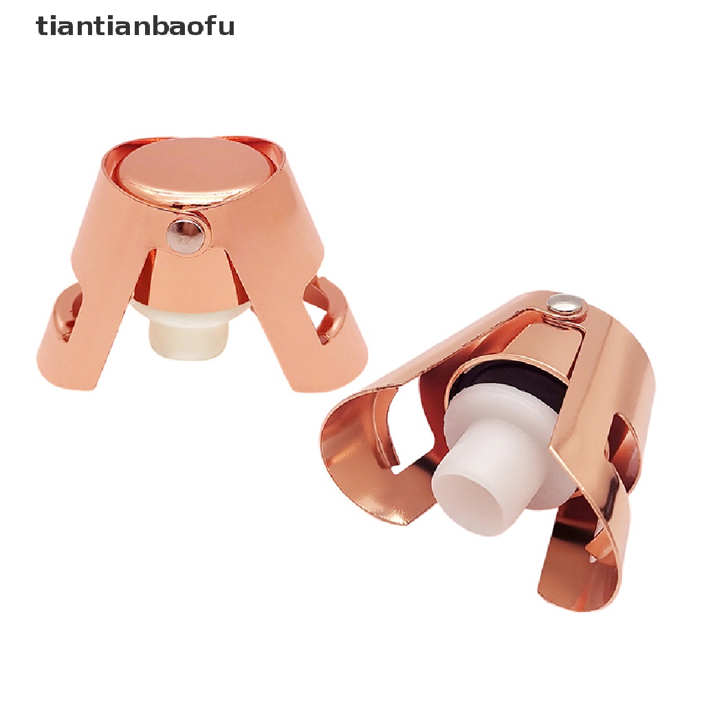 [tiantianbaofu] New Wine Champagne Cap 304stainless Steel Champagne Portable Cork Holding Machine Bar Gabus Anggur Sparkling Wine Champagne Cap Butik