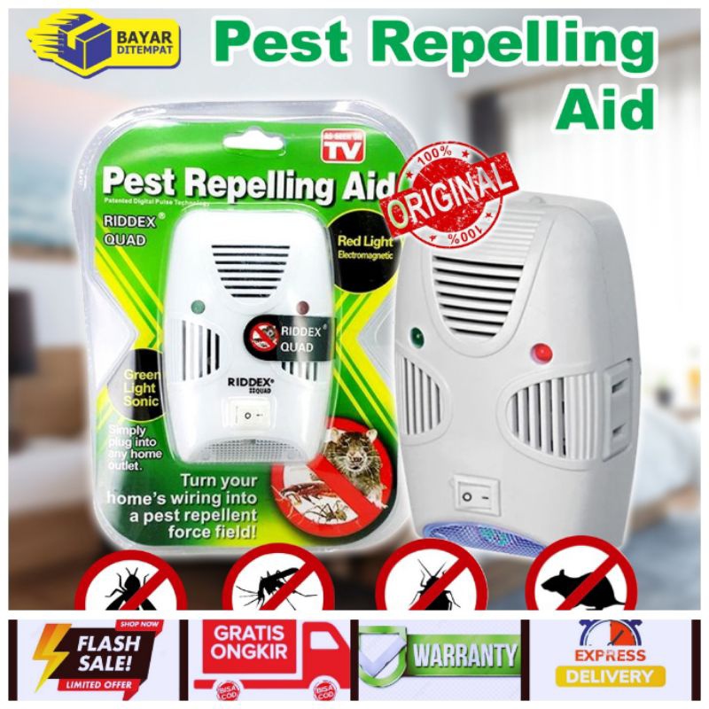 Ridex hijau Pengusir Tikus Ultra sonic Pest Ripelling Aid