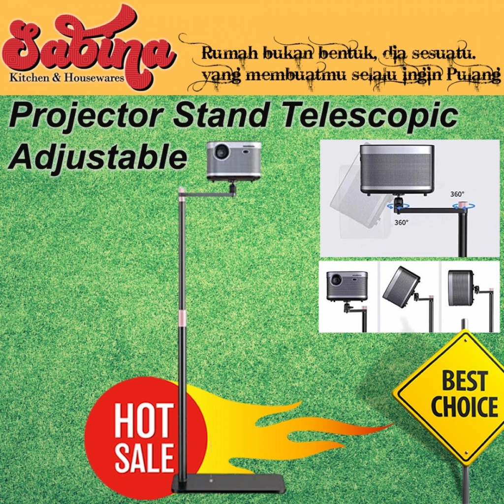 Projector Stand Bracket Telescopic Adjustable 360 Rotation Multi Angle