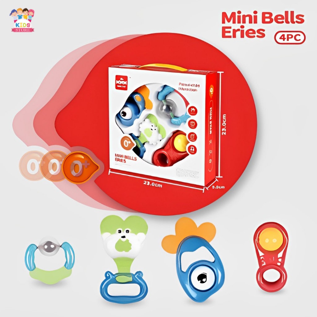 Mini Balls Eries Mainan Kerincingan Bayi Edukasi Baby Rattle Set | Mainan Bayi 0 12 Bulan Edukatif