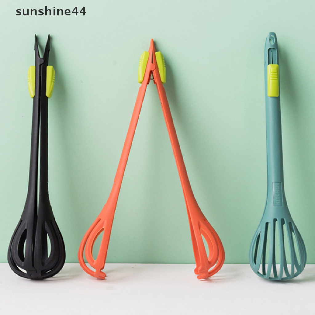 Sunshine 1Pc al Pengocok Telur Egg Milk Whisk Pasta Penjepit Makanan Klip Mixer ID