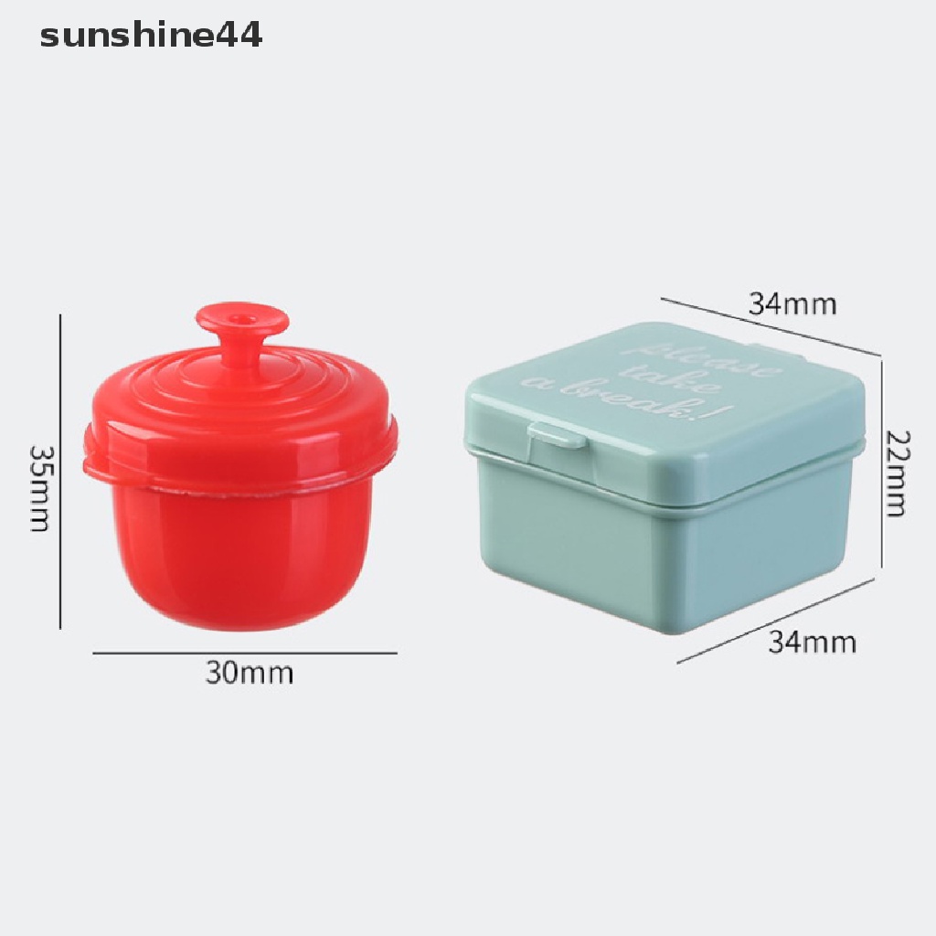 Sunshine1/2pcs Botol Saus Mini Portable Botol Bumbu Bento Botol Kecap Mini ID