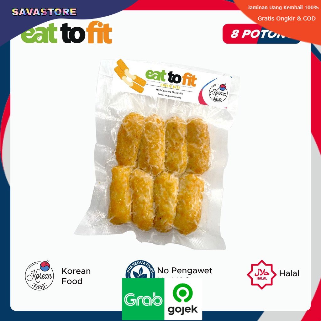 CORNDOG MINI EAT TO FIT FROZEN FOOD CAMILAN KOREAN FOOD CHEESE BITE MINI