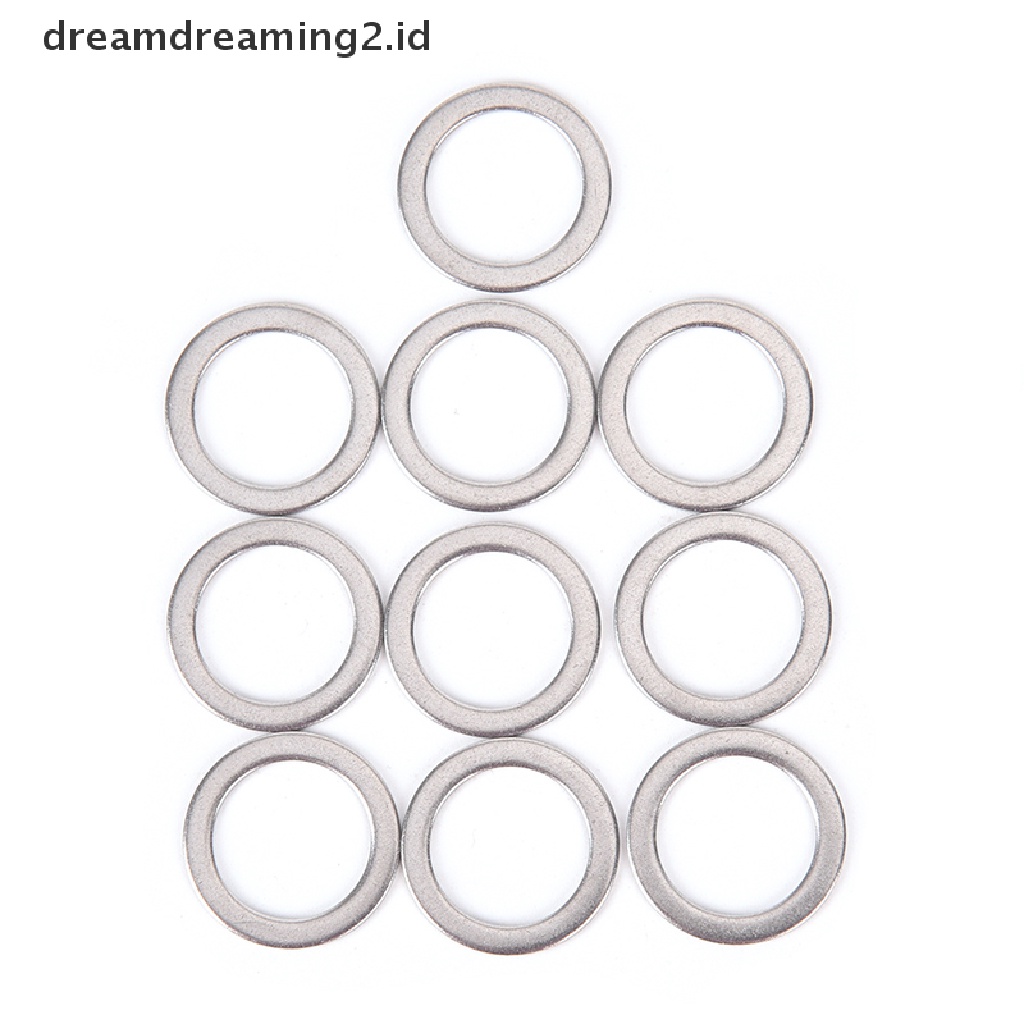 (hot) 10pcs Pedal Sepeda Spacer Engkol Bersepeda Sepeda Stainless Steel Ring Washers//