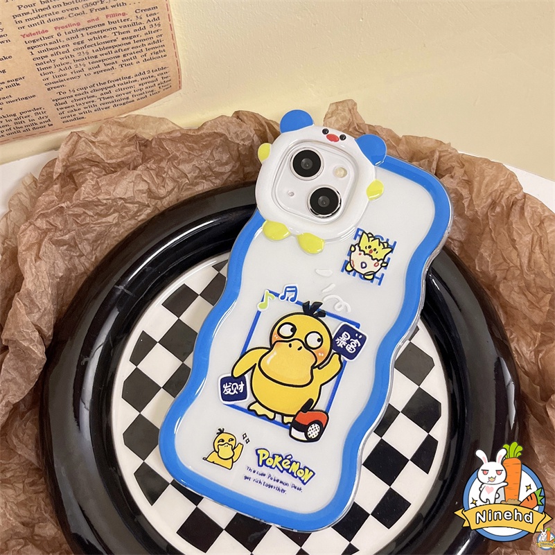 IPHONE Casing Kompatibel Untuk Iphone14 13 12 11 Pro Max X Xr Xs Max7 8 6 6s Plus SE 2020 Ins Pasangan Lucu Casing Ponsel Monster Kecil Lensa Melindungi Anti Jatuh Lembut Silikon Cover Pelindung