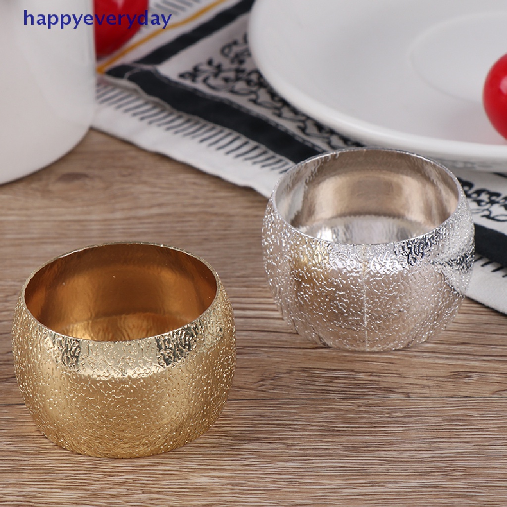 [happy] Napkin Rings Wedding Party Hotel Serbet Gesper Tempat Serbet Dekorasi Meja [ID]