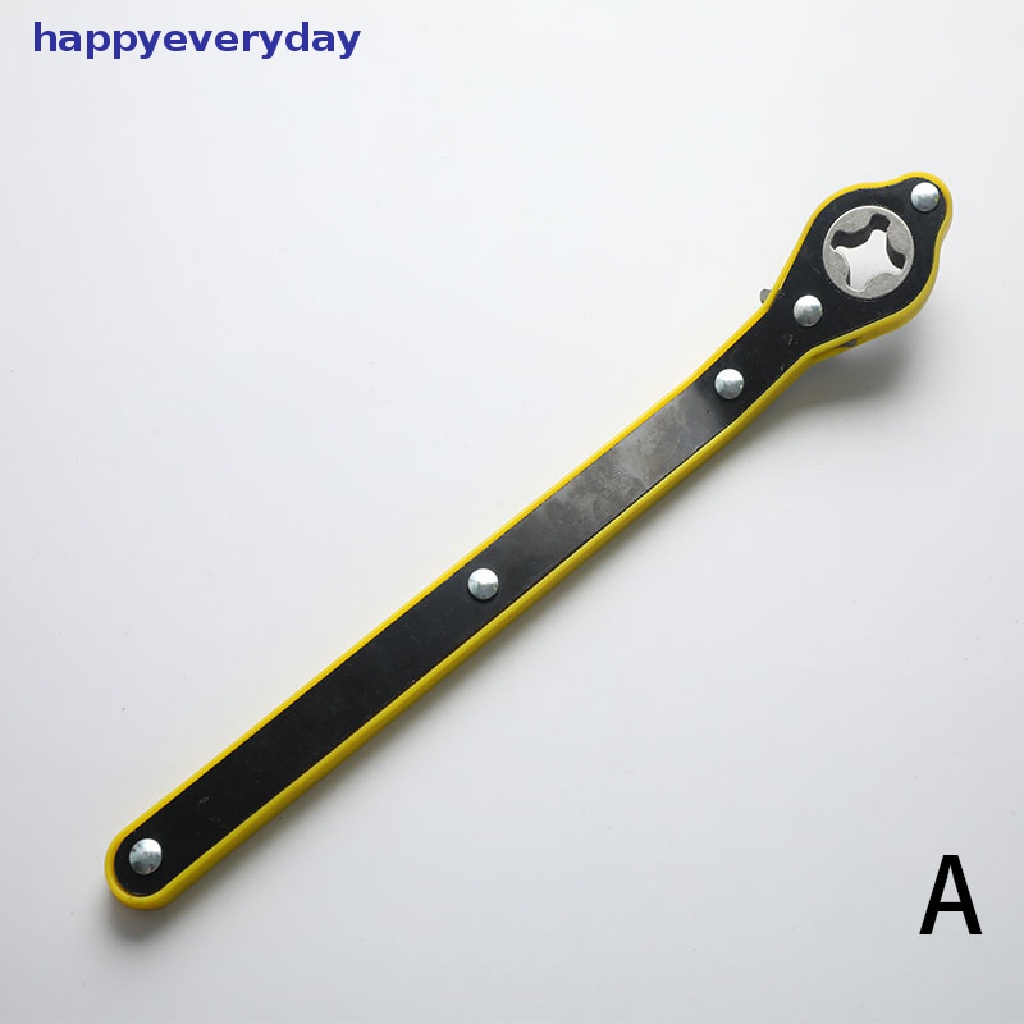 [happy] Auto Labor saving Jack ratchet Wrench Scissor Jack Kunci Pas Lug Roda Ban Garasi [ID]