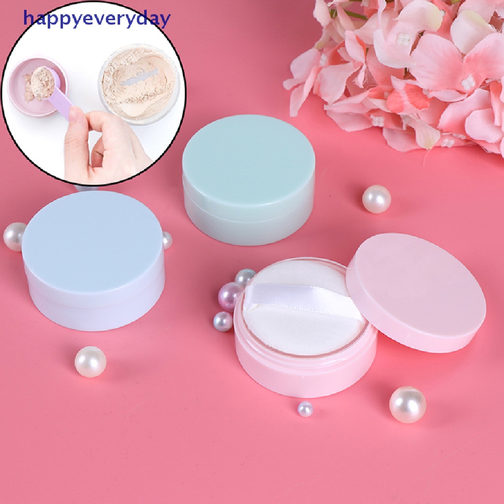 [happy] 50g Pot Kosong Longgar Dengan Saringan Kosmetik Makeup Jar Wadah Travel [ID]