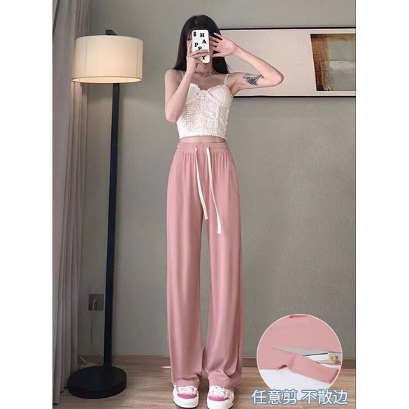 TOPGROSIR TG1687 Celana Kulot Ala Korean Wanita Panjang Bertali Import Loose Pants