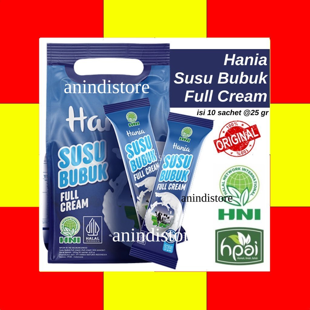 

Hania Susu Bubuk Full Cream HNI HPAI [AND01]