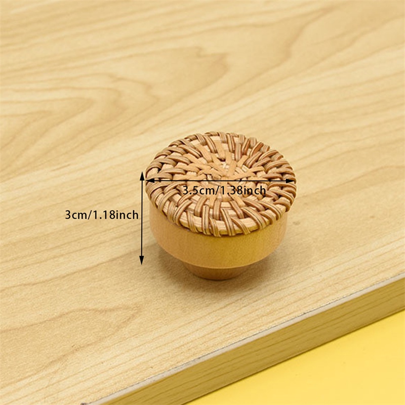 [AYBX] Handle Kayu Knob Laci Rotan Gagang Furniture Lemari Gagang Pintu Lemari Dapur Tarikan Meja Rias Furniture Hardware