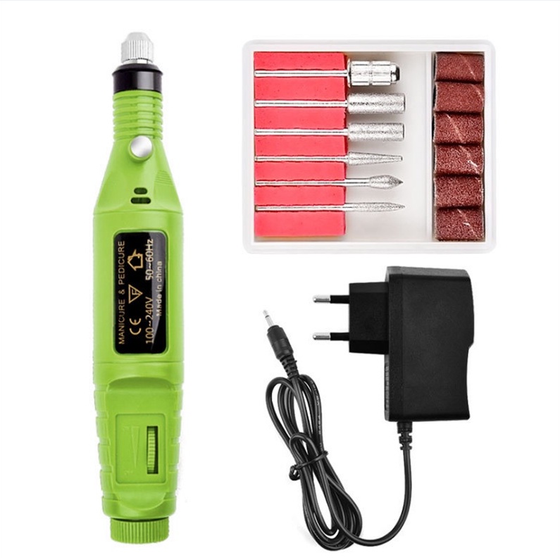 Pena kuku listrik Drill Grinding Mesin Kikir Kuku Elektrik Pen Pedicure Manicure salon shaper usb Bor kuku listrik pedikur pena kuku listrik NEW Electric Nail