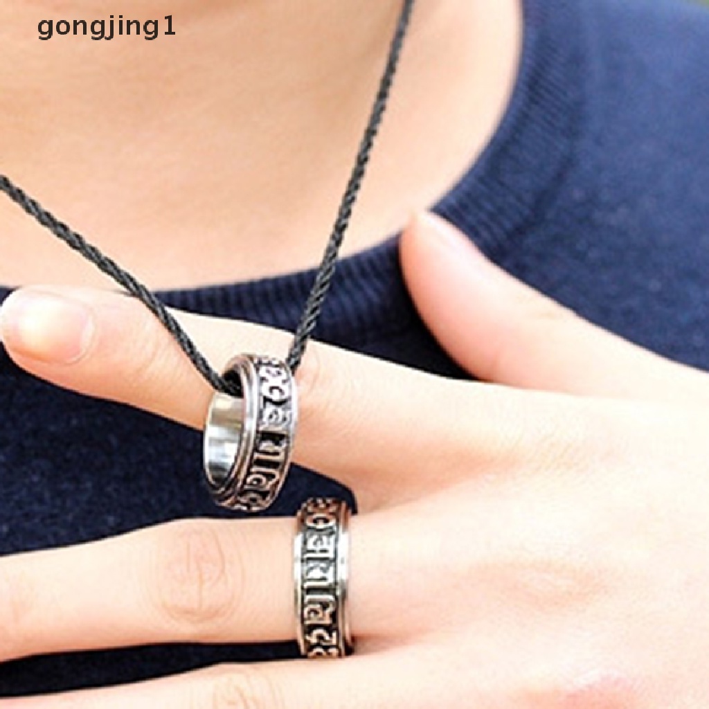 Ggg Cincin Berkah Rotag Perak Tibet Dapat Berputar Power Mantra Budha Sansakerta ID