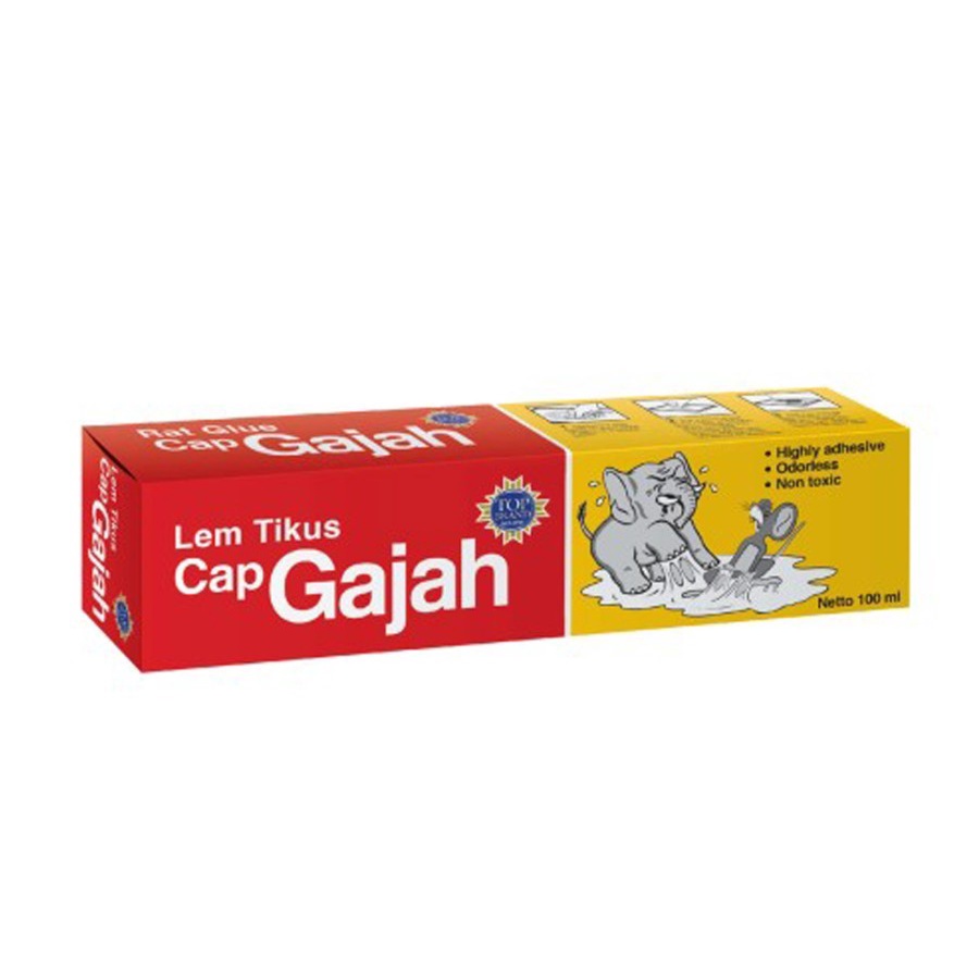 Lem Tikus Cap Gajah Tinggal Pasang Lem Tikus Cap Gajah 100ml Perangkap Tikus Paling Ampuh Lem Tikus Super Lengket Racun Tikus