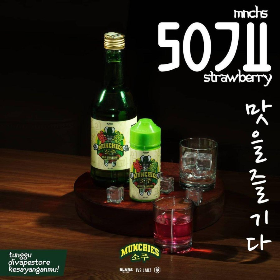 Liquid Vape Munchies V2  Strawberry 100ML by Arief Muhammad x JVS x BLNRS Poject | NEW