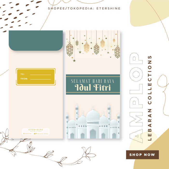 

Amplop Lebaran Besar / Angpao Idul Fitri Unik Murah Etershine- 017 - Premium