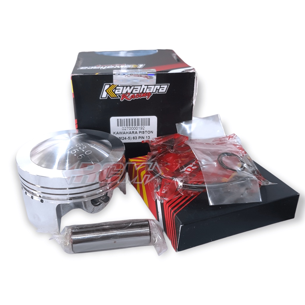 PISTON SEKER SEHER KIT SET KAWAHARA 63 MM 63MM PIN PEN 13 M24-5 ORI ORIGINAL KAWAHARA KWR ASLI