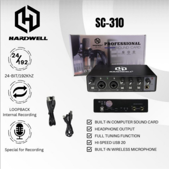 Soundcard Hardwell SC 310 Original SC310 USB Interface Computer