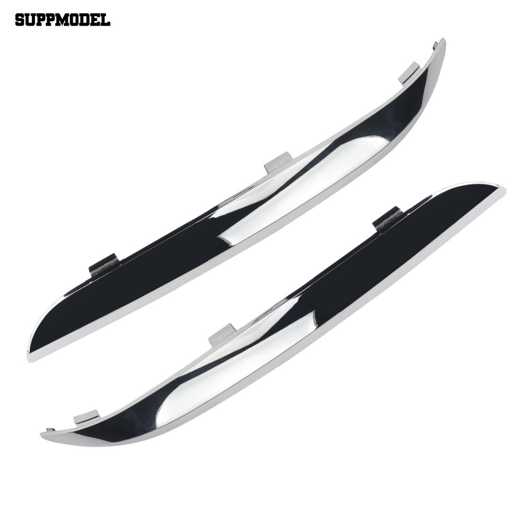 Suppmodel 2Pcs ABS Bumper Cover Kiri Kanan Chrome Plated Penutup Bumper Depan 68127940Ab CH1046103 Langsung Pengganti Chrysler 300 2011-2014