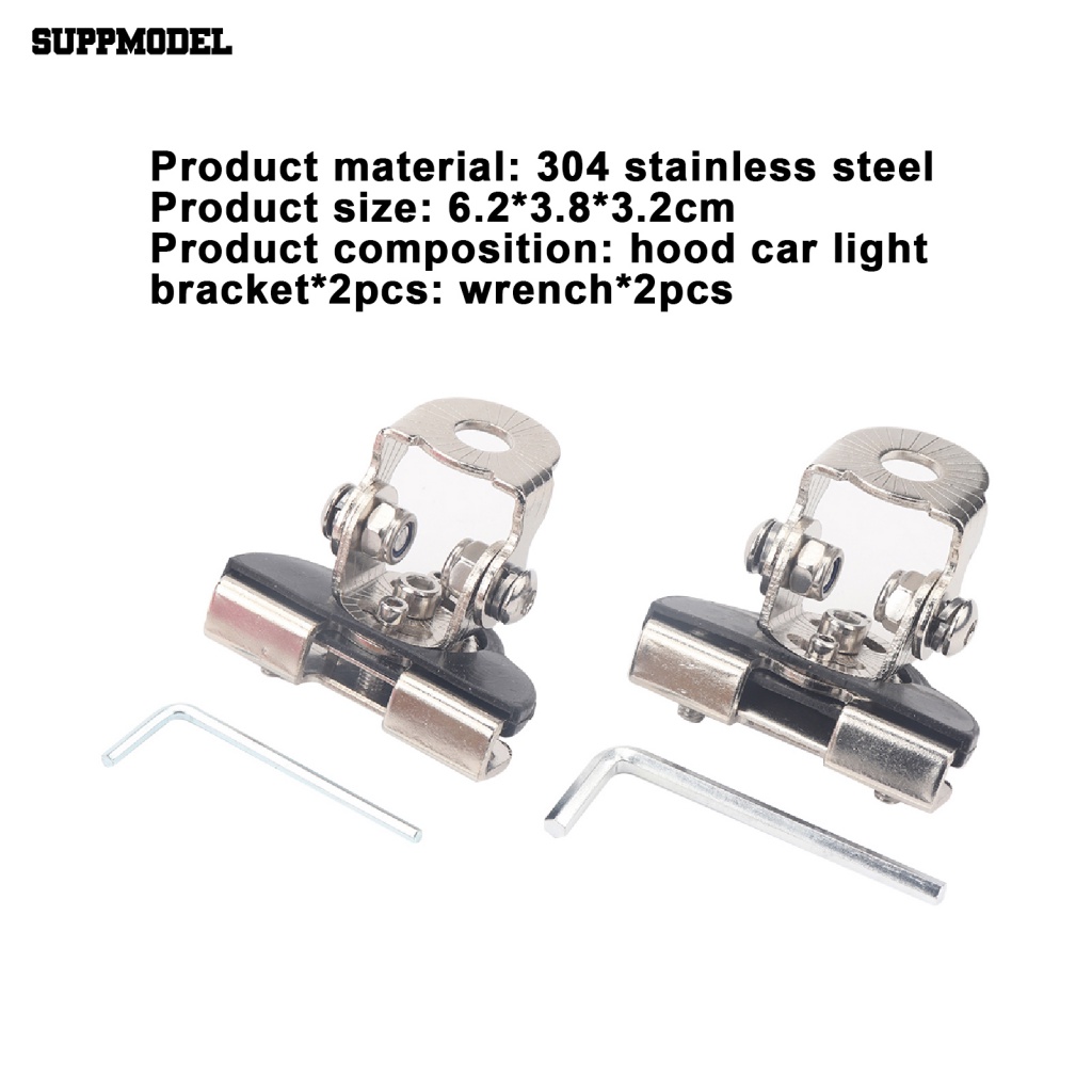 Suppmodel 2Pcs Light Bar Holder Tahan Lama Universal Light Bar Mounting Bracket Adjustable Untuk Wrangler